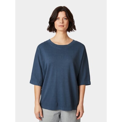 manufactum Damenshirt Halbarm Blau Fabrik Onlineshop
