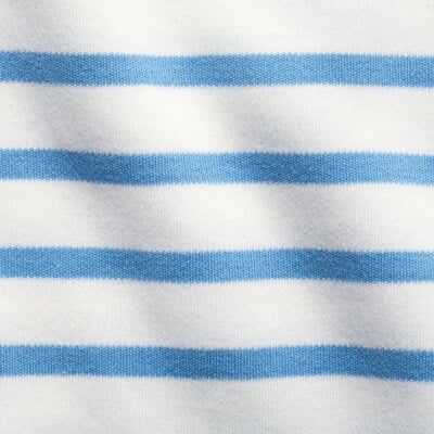 manufactum Damen-Matrosenshirt Weiß-Hellblau Fabrikpreis
