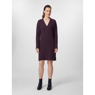 manufactum Damen-Strickkleid Aubergine Günstig kaufen