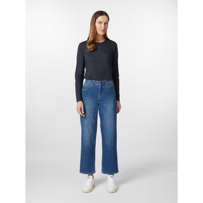 manufactum Damen-Relaxed-Jeans Blau Flash Sale