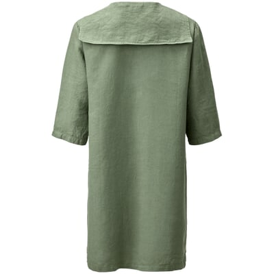 manufactum Damen-Leinenkleid Grün Black Friday