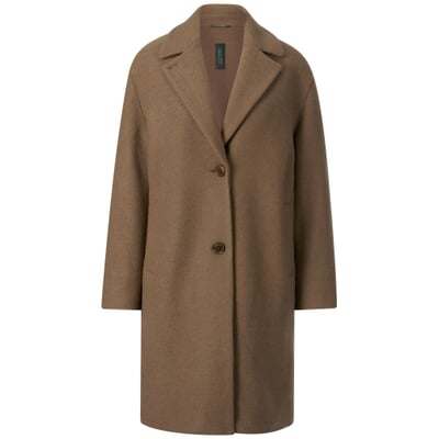 manufactum Damen-Wollmantel Braun
