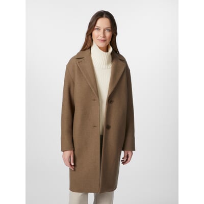 manufactum Damen-Wollmantel Braun Osterangebot