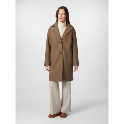 manufactum Damen-Wollmantel Braun Osterangebot