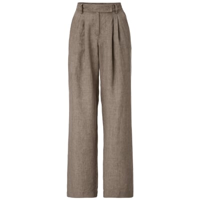 manufactum Damen-Bundfaltenhose Braungrau