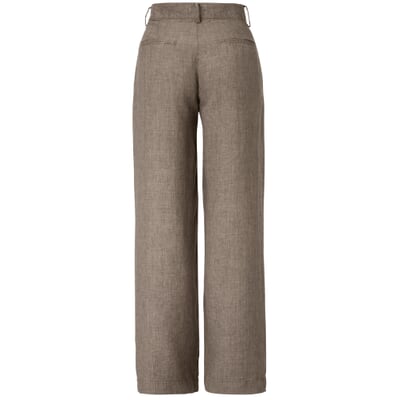 manufactum Damen-Bundfaltenhose Braungrau Heißer Verkauf