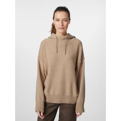 manufactum Damen-Strickhoodie Beigemelange Neueste Mode