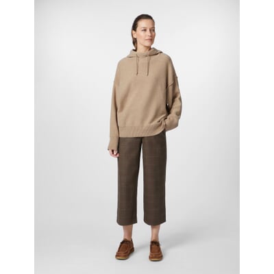 manufactum Damen-Strickhoodie Beigemelange Neueste Mode
