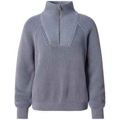manufactum Damen-Stricktroyer Fliedergrau-Blau