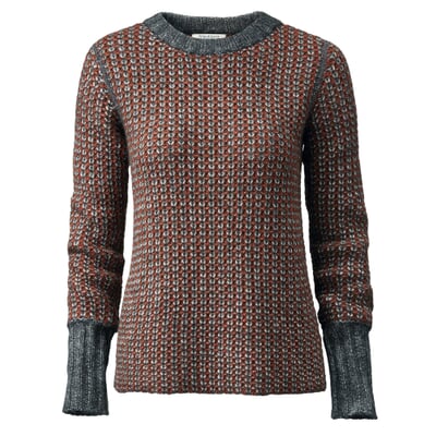 manufactum Damenpullover Grau-Rost