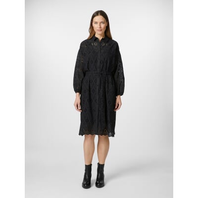 manufactum Damen-Spitzenkleid Schwarz VIP-Rabatte