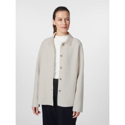 manufactum Damen-Wolljacke Naturweiß Kostenlose Rückgabe