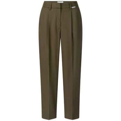 manufactum Damen-Bundfaltenhose Oliv