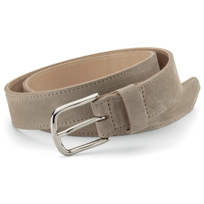 manufactum Damengürtel Veloursleder Beige 50% Rabatt mit kostenlosem Versand