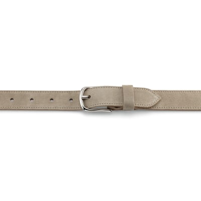 manufactum Damengürtel Veloursleder Beige 50% Rabatt mit kostenlosem Versand