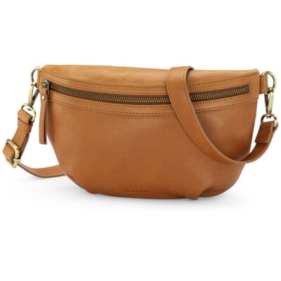 manufactum Damen-Gürteltasche Leder Cognac