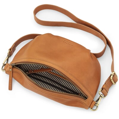 manufactum Damen-Gürteltasche Leder Cognac Kostenloser Versand international
