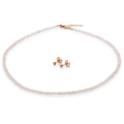 manufactum Collier Rosenquarz Rosé zollfrei