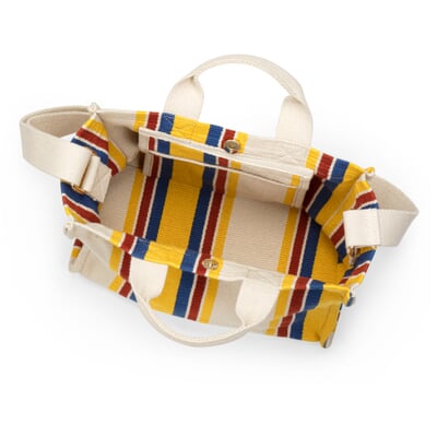 manufactum Damen-Handtasche N° 45 gestreift natur-gelb Angebote