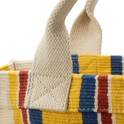 manufactum Damen-Handtasche N° 45 gestreift natur-gelb Angebote