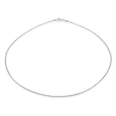 manufactum Halskette diamantiert Silber
