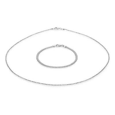 manufactum Halskette diamantiert Silber Fabrikverkauf