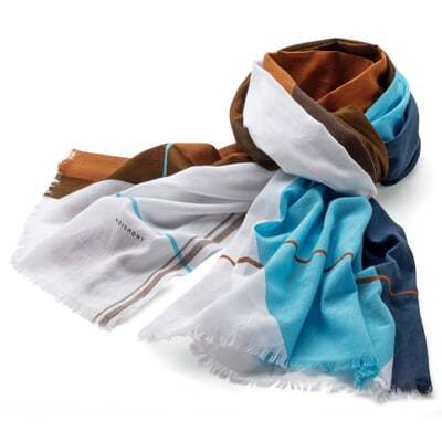 manufactum Damen-Schultertuch Print Multicolor
