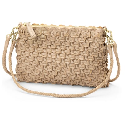 manufactum Damen-Handtasche strukturiert champagner Begrenztes Angebot