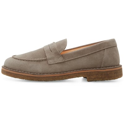 manufactum Damen-Loafer Rauleder Grau Online Shopping