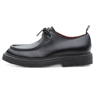 manufactum Damen-Halbschuh Schwarz Preisnachlass