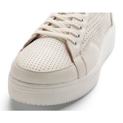 manufactum Damen-Ledersneaker Natur Jubiläumsangebot