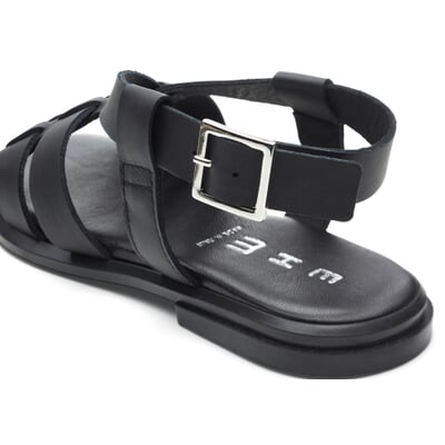 manufactum Damen-Ledersandale Schwarz Online Outlet