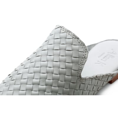 manufactum Damen-Slipper geflochten Hellgrau Kauf eins, bekomm eins gratis