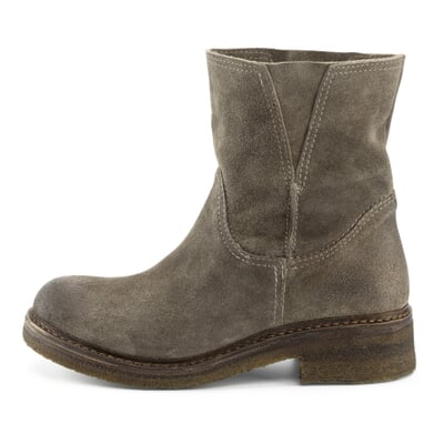 manufactum Damen-Veloursboot Grau Tiefpreis