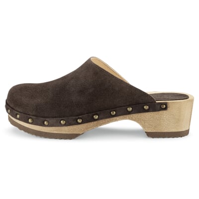 manufactum Damen-Holzclog Rauleder Dunkelbraun Super Sparpreis
