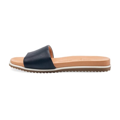 manufactum Damen-Lederpantolette Dunkelblau Letzte 2 Tage