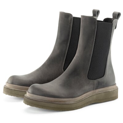 manufactum Damen-Lederboot Grau