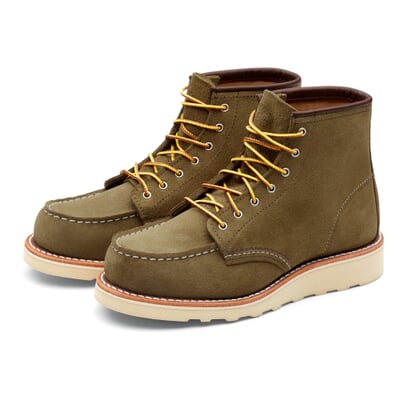 manufactum Damen Moc Boot Rauleder Oliv