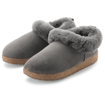manufactum Damen-Schlupfpantoffel Grau