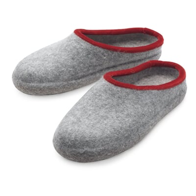 manufactum Filzpantoffel Damen Hellgraumelange 50% Rabatt mit kostenlosem Versand