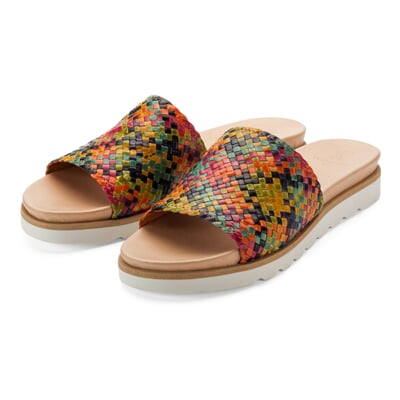 manufactum Damen-Flechtpantolette Multicolor Clearance-Verkauf