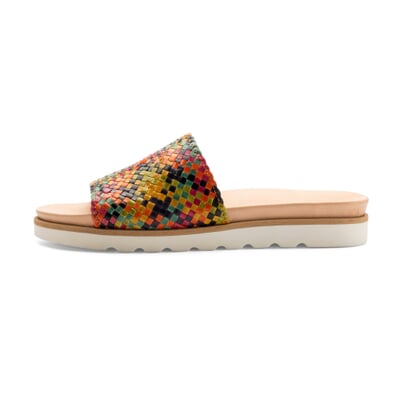 manufactum Damen-Flechtpantolette Multicolor Clearance-Verkauf