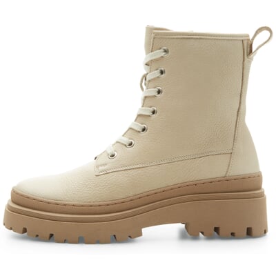 manufactum Damen-Schnürstiefelette Beige Kostenloser Versand international