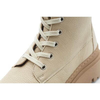 manufactum Damen-Schnürstiefelette Beige Kostenloser Versand international