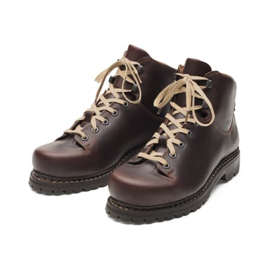 manufactum Damen-Schnürschuh Rindleder Dunkelbraun