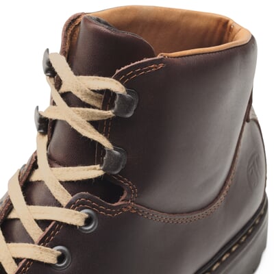 manufactum Damen-Schnürschuh Rindleder Dunkelbraun Fabrikladen