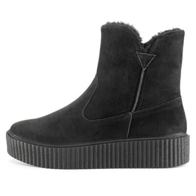 manufactum Damen-Nubukboot gefüttert Schwarz Begrenzt auf 3 Tage