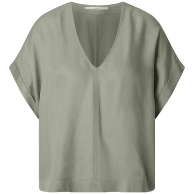manufactum Damenbluse Kurzarm Salbeigrün Online