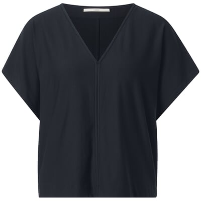 manufactum Damenshirt Kurzarm TENCEL™ Dunkelblau