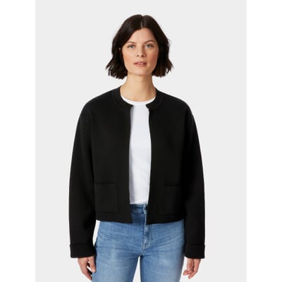 manufactum Damen-Strickjacke Punto Milano Schwarz Auslauf